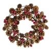Koszorú O31cm bogyós/tobozos @