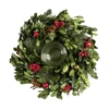 Koszorú O25cm zöld/piros Jinka@