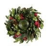 Koszorú O18,5cm zöld/piros Jinka@