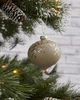 Karácsonyfagömb O8cm szürke @