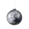 Karácsonyfagömb O10cm fek/ezüst @