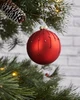 Karácsonyfagömb O8cm piros @
