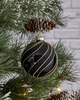 Karácsonyfagömb O8cm fek/arany @