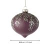 KarácsonyfagömbO8cm mályva/csill@