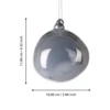 Karácsonyfagömb O10cm szürke @