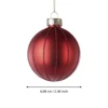 Karácsonyfagömb O6cm piros/csill@