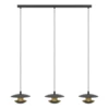 NUVANO LED függ GU10 3x4,5W fek/ar