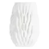 Kerámia váza 3D 25cm fehér Hongmao@ HONGMAO