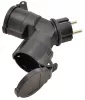 Ipari elosztó-csatlakozóalj 16A IP44 250VAC, 2xSCHUKO, max. 3680W