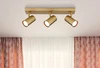 SPOTLÁMPA FÉM CSISZOLT ARANY SZÍNŰ HXSZXM: 410X60X120MM, 3X GU10 35W 2