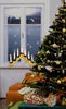 Xmas gyertyapiramis, 7db izzó, lakkozott fa