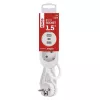 Elosztó 2 aljzat, 2xUSB-A, 1xUSB-C, 1,5m, 3x1,5mm2, fehér