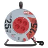 Kábeldob 25m 4 aljzat H05VV-F3x1,5mm2