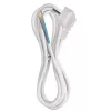EMOS dugós csatlakozóvezeték H05VV-F 3x1mm2, fehér, 3m