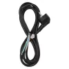 EMOS dugós csatlakozóvezeték H05VV-F 3x1,5mm2, fekete, 2m