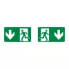 VÉSZVILÁGÍTÓ PIKT.LEFELÉ 23071-hez EM EXIT PICTO DOWN