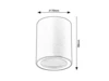 KOVEN mennyezeti GU10 1xmax 35W fekete