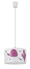 Fowly függ. E27 1x40W,lila madár