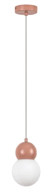 Gellia függ.G9 1x38W,D12cm,rózsa