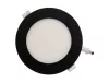 MIDEA LED panel kerek fekete 6W 3000/4000/6000K 320lm süllyesztett, anyaga: alumínium