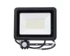 LED fényvető/reflektor mozgásérzékelővel 50W 4000K 3700lm fekete, lapos kivitel