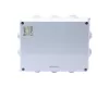 Kötődoboz 200x155x80mm falon kívüli, membrános, IP65, csavaros fedél