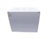 Kötődoboz 300x250x120mm falon kívüli, membrános, IP65, csavaros fedél