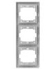 MV5 hármas keret függőleges ezüst