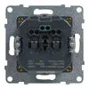 SUNO 2P+F USB-C csatlakozóaljzat (rugós), biztonsági zsaluval, fehér 1,5A/5V-7,5W