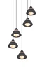 ROMEO Függ. 5x7W LED700lm2300+3000+