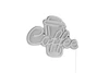COFFEE falikar 1x5W LED |30cm -40cm