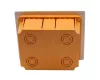 Kötődoboz 160X130X70mm süllyesztett, IP20, csavaros fedél