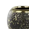 Váza O12x11cm fekete/arany Arroyito@