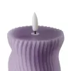 LED gyertya O7x10cm lila Otobe@