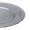 Tányér O33cm szürke átlátszó Mayaga@