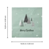 Szalvéta Merry Christmas fák 20db@