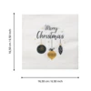 Szalvéta Merry Christmas gömb20db@