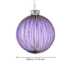Karácsonyfagömb O8cm lila @