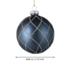 Karácsonyfagömb O8cm kék @