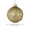Karácsonyfagömb O8cm aranyszínű @