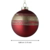 Karácsonyfagömb O8cm piros/arany@