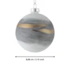Karácsonyfagömb O8cm szürke @