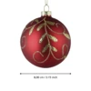 Karácsonyfagömb O8cm piros @