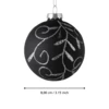 Karácsonyfagömb O8cm fekete @