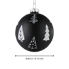 Karácsonyfagömb fenyős O8cm feh @