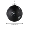 Karácsonyfagömb O8cm fekete @
