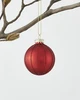 Karácsonyfagömb O6cm piros/csill@
