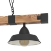 OLDBURY függeszték E27 2x60W fekete/barna@ 49684 helyett