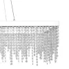 ANTELAO LED függeszték 39W 115x32cm króm/kristály