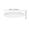 CASTAGNETO LED mennyezeti lámpa 2100lm, 2700/4000/6500K, 16,5W, IP54 adapter nélkül